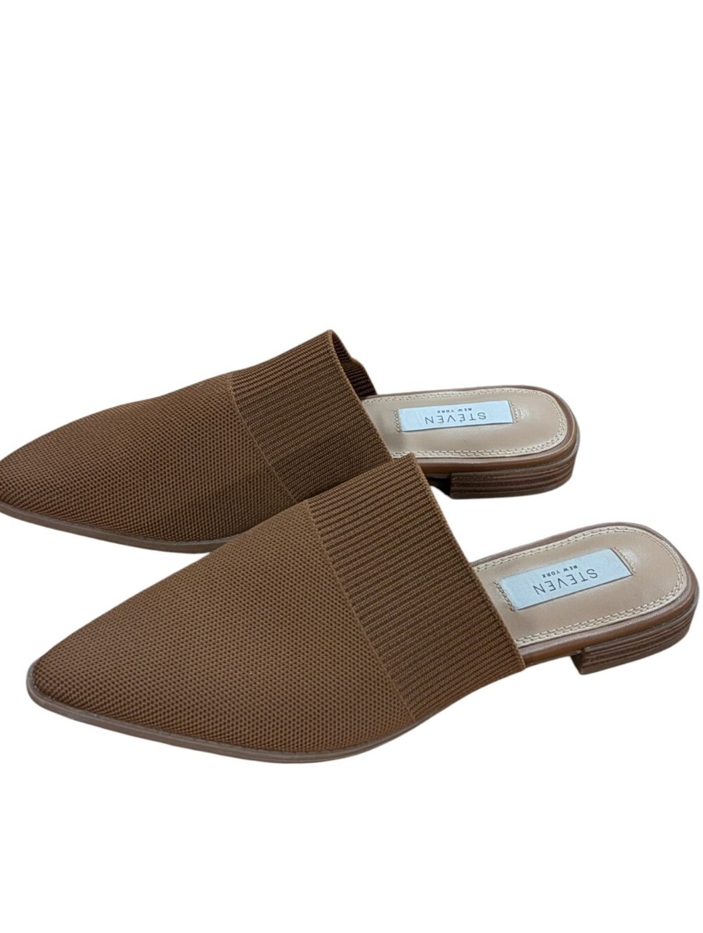 Steven New York Valdez Knit Mule Brown Size 7.5
